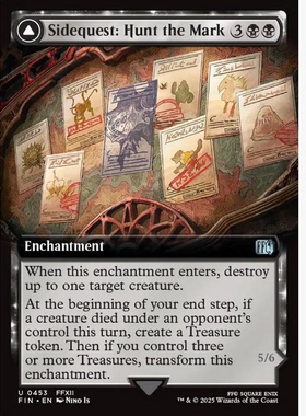 万智牌 支线任务：怪物狩猎 Sidequest: Hunt the Mark 银 黑色
