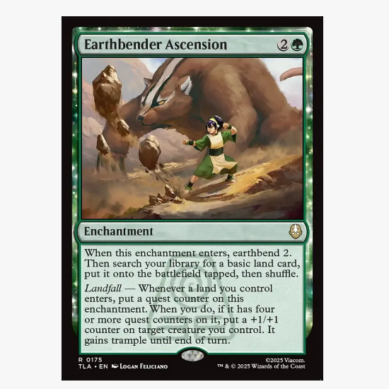 牌客窝 万智牌 运土神通腾扬 Earthbender Ascension 金 绿色