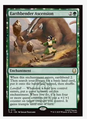 牌客窝 万智牌 运土神通腾扬 Earthbender Ascension 金 绿色