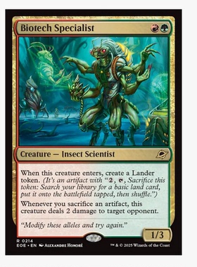 牌客窝 万智牌 生质科技专家 Biotech Specialist 金 多色