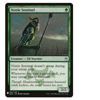 牌客窝 万智牌 荨麻原哨兵 Nettle Sentinel 铁 绿