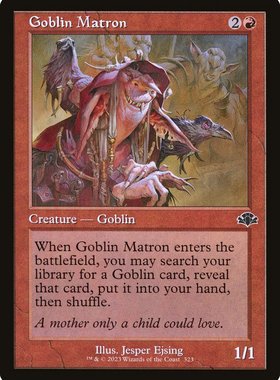 牌客窝 万智牌   鬼怪女舍监  Goblin Matron 铁 红色