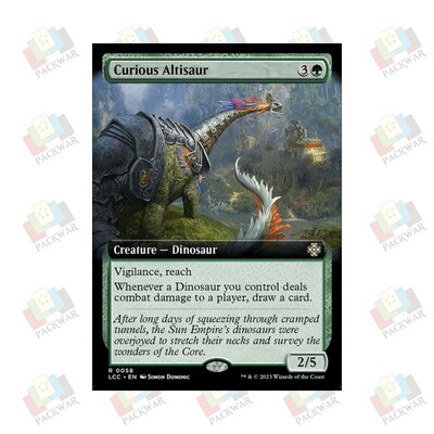 牌客窝 万智牌 好奇硕伟龙 Curious Altisaur 金 绿 闪