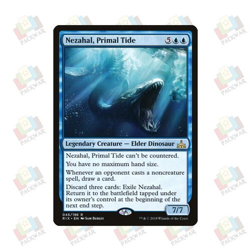 牌客窝 万智牌 始潮涅札哈  Nezahal, Primal Tide 金 蓝