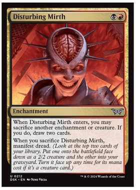 牌客窝 万智牌 不安喜悦 Disturbing Mirth 银 多色 闪