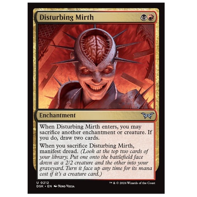 牌客窝 万智牌 不安喜悦 Disturbing Mirth 银 多色 闪