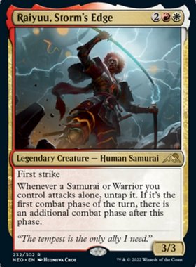 牌客窝 万智牌  风暴利刃雷游 Raiyuu, Storm's Edge  金 多色 闪