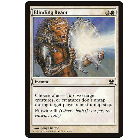 牌客窝 万智牌 炫目光束 Blinding Beam 铁 白