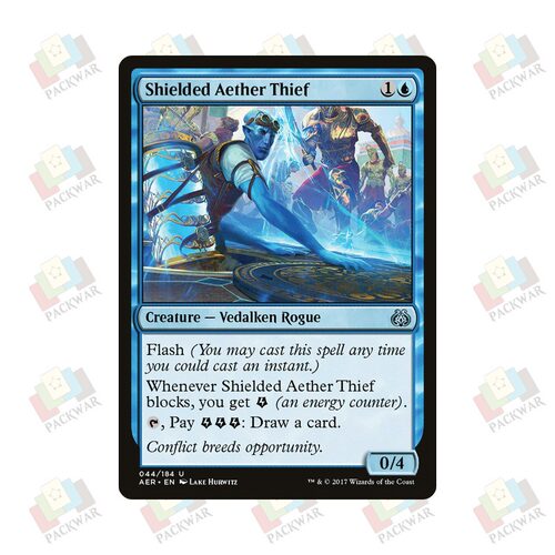 牌客窝 万智牌 佩盾乙太贼 Shielded Aether Thief 银 蓝 闪