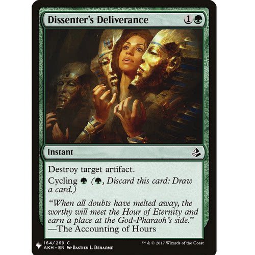 牌客窝 万智牌  逆徒得救  Dissenter's Deliverance  铁 绿
