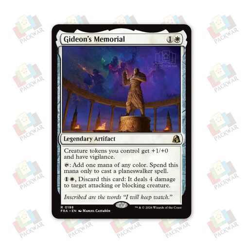 牌客窝 万智牌 基定纪念碑 Gideon's Memorial 金 白 闪