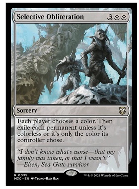 牌客窝 万智牌 选择性抹煞 Selective Obliteration 金 神器