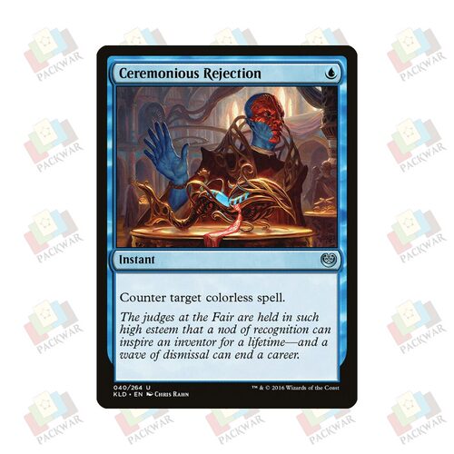 牌客窝 万智牌 隆重拒斥 Ceremonious Rejection 银 蓝 闪