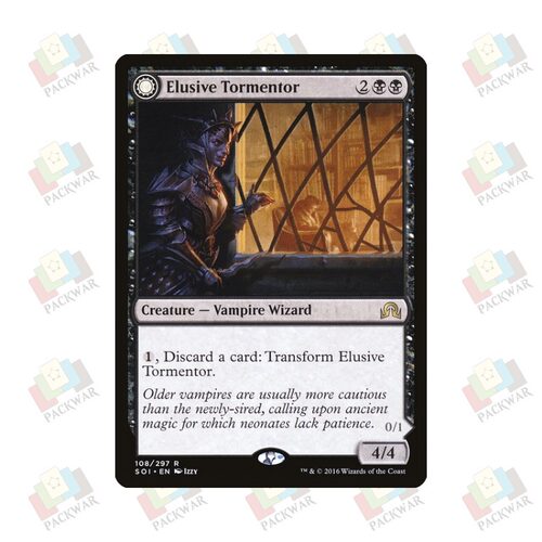牌客窝 万智牌 匿迹拷问人Elusive Tormentor 金 黑 闪