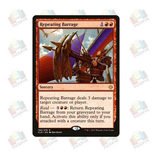 牌客窝 万智牌 持续齐射 Repeating Barrage 金 红 闪