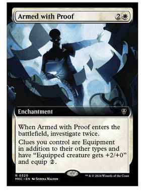 牌客窝 万智牌 证物防身 Armed with Proof 金 白色