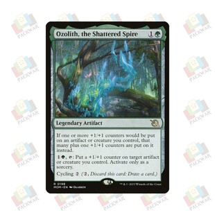 万智牌 破碎尖塔欧佐晶岩 Ozolith, the Shattered Spire 金 绿