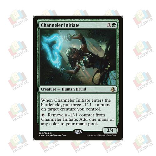 牌客窝 万智牌 联能祀徒 Channeler Initiate 金 绿 闪