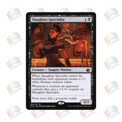牌客窝 万智牌 斩杀专家 Slaughter Specialist 金 黑 闪