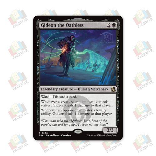 牌客窝 万智牌 无誓约的基定 Gideon the Oathless 金 黑 闪