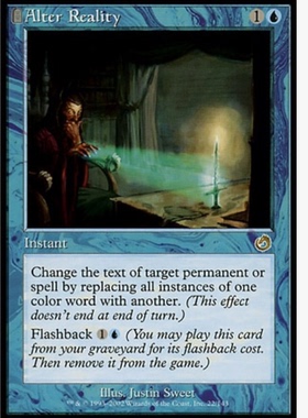 牌客窝 万智牌 改动现实 Alter Reality 金 蓝色