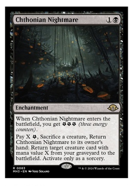 牌客窝 万智牌 阴冥魇境  Chthonian Nightmare 金 黑