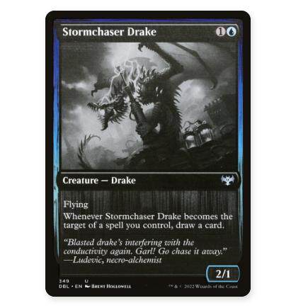 牌客窝 万智牌 逐风龙兽 Stormchaser Drake 银 蓝