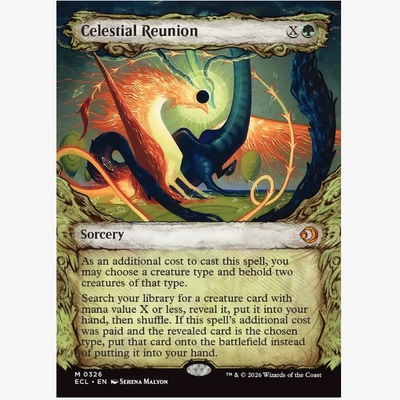 牌客窝 万智牌 晨暮重圆 Celestial Reunion 秘稀 绿色