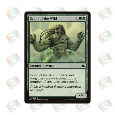 牌客窝 万智牌 蛮荒后裔 Scion of the Wild 铁 绿 闪