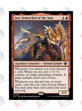 牌客窝 万智牌 烈阳总督因提 Inti, Seneschal of the Sun 金 红