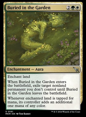 牌客窝 万智牌 葬于花园 Buried in the Garden 银 多 闪