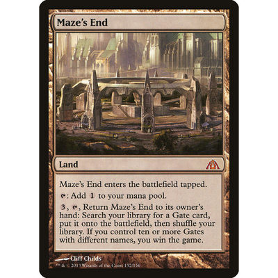 牌客窝 万智牌 迷宫终点 Maze's End 秘稀 地
