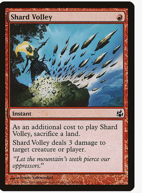 牌客窝 万智牌  碎片射击 Shard Volley 铁  红