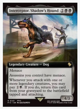 万智牌 暗影爱犬拦截者 Interceptor, Shadow's Hound 金 黑