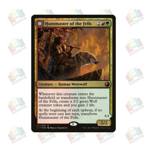 牌客窝 万智牌  堕者猎师 Huntmaster of the Fells 秘稀 多色
