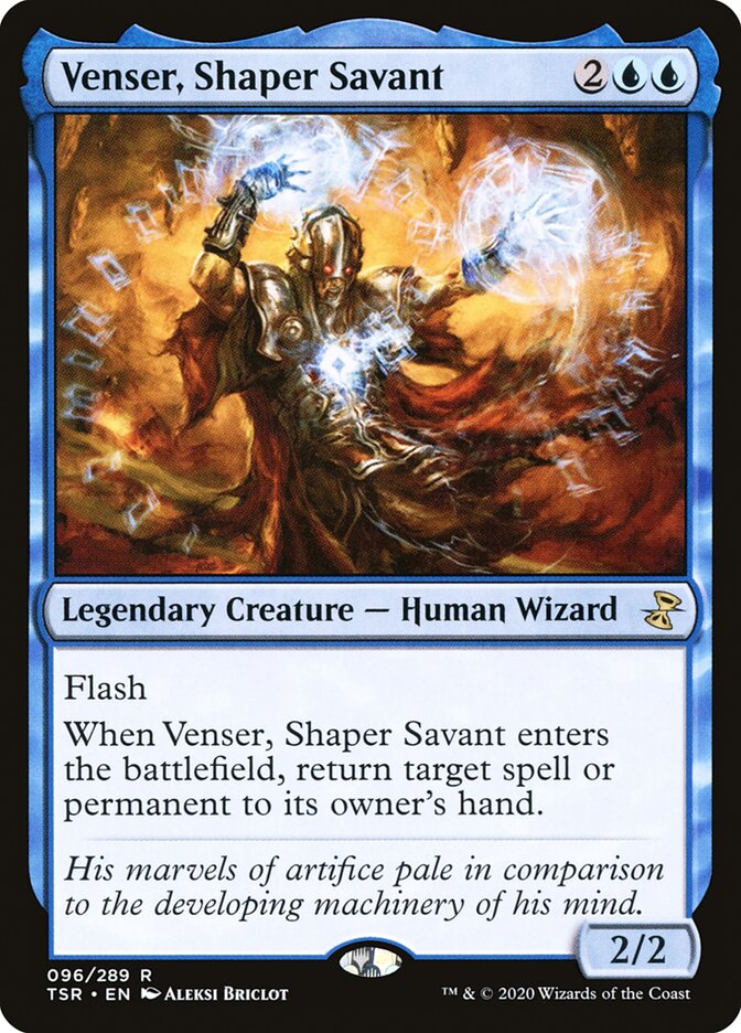 万智牌 塑形学者凡瑟 Venser, Shaper Savant 金 蓝