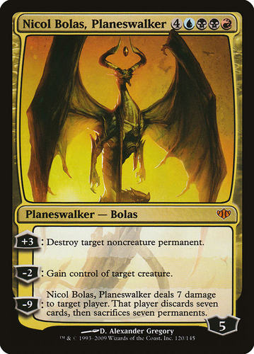 万智牌 鹏洛客尼可波拉斯 Nicol Bolas, Planeswalker 秘稀 多