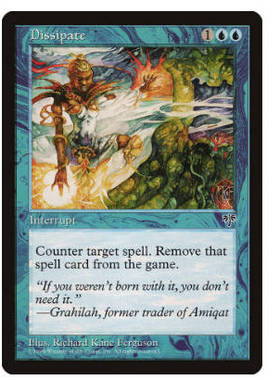 牌客窝 万智牌 云消雾散 Dissipate  银  蓝色