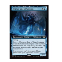 牌客窝 万智牌 瘫睡惧影 Fear of Sleep Paralysis 金 蓝