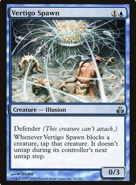 牌客窝 万智牌  眩晕魔影 Vertigo Spawn 银 蓝色