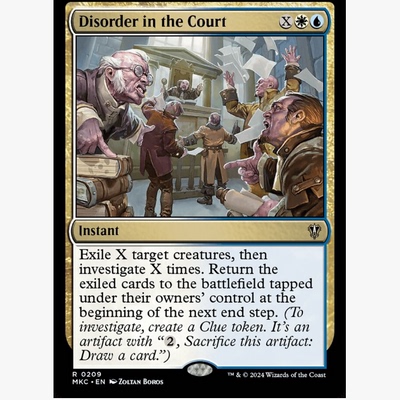 牌客窝 万智牌 庭上纷乱 Disorder in the Court 金 多色