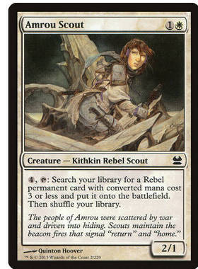 牌客窝 万智牌 安罗斥候 Amrou Scout 铁 白