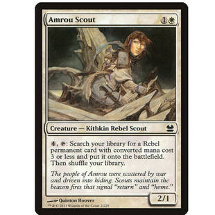 万智牌 铁 安罗斥候 Scout 白 Amrou 牌客窝