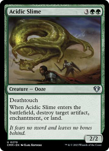 牌客窝 万智牌 酸液黏菌 Acidic Slime 银 绿 闪