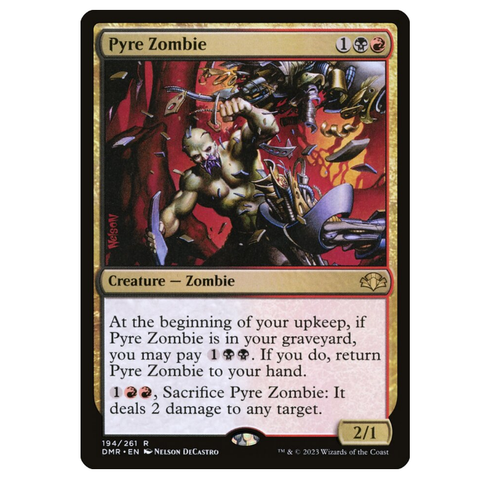 牌客窝 万智牌 葬火灵俑 Pyre Zombie 金 多