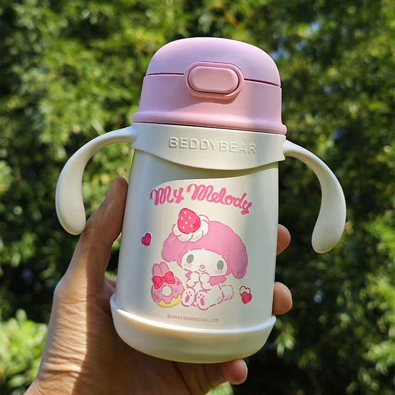 杯具熊儿童火箭保温杯学饮杯美乐蒂卡通幼儿园宝宝可爱吸管水杯子