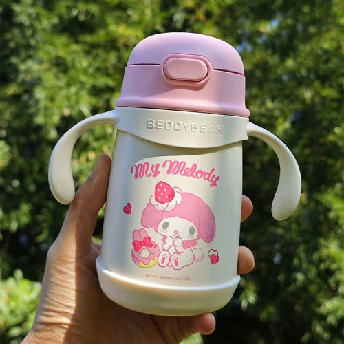 杯具熊儿童火箭保温杯学饮杯美乐蒂卡通幼儿园宝宝可爱吸管水杯子