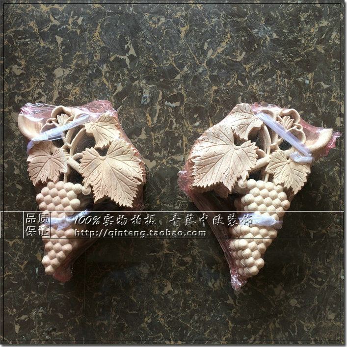 实木欧式贴花橱柜护墙板角花家具门卧室客厅墙壁装饰雕花东阳木雕