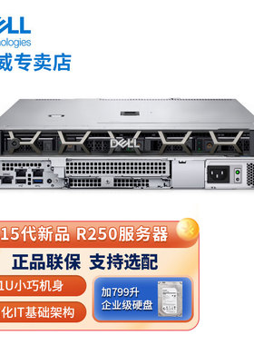 Dell/戴尔 PowerEdge R250 单路入门级1U机架式服务器主机金蝶ERP