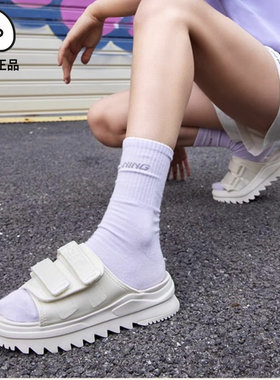 李宁女子拖鞋防滑百搭